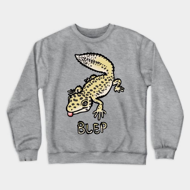 Bleopard Gecko Crewneck Sweatshirt by Meganopteryx